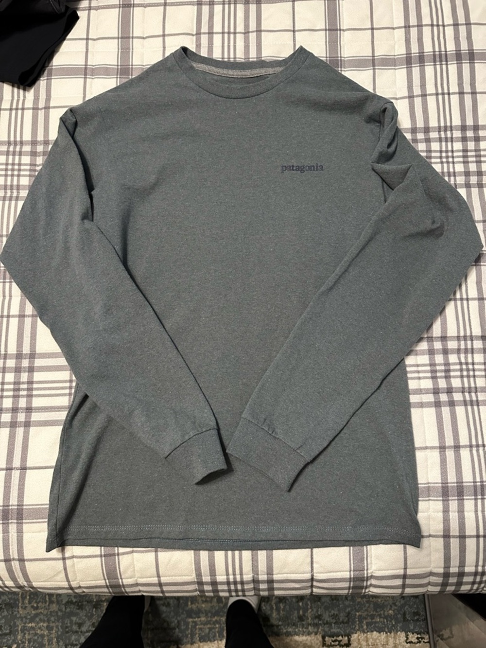 Patagonia Crewneck Tee in Heather Slate